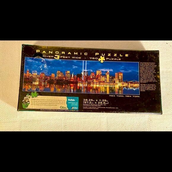 *New & Sealed* New York 9-11 Tribute Panoramic Puzzle~ Buffalo Games 750 pc. - Picture 2 of 9